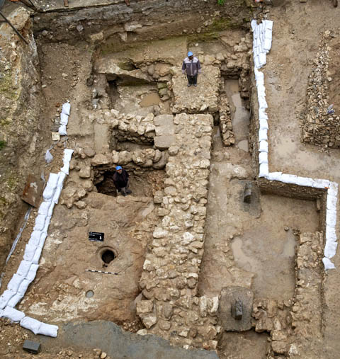 Excavation of first century Nazareth residence. Photo courtesy IAA.