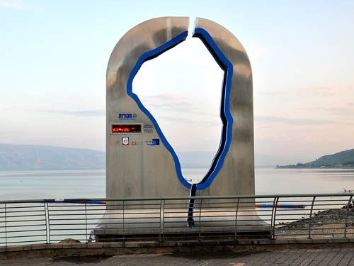 Sea of Galilee Level Indicator at Tiberias