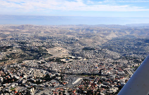 Old City of Jerusalem - view toward SE. Photo by Ferrell Jenkins.