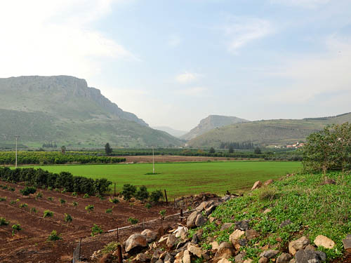 The land of Gennesaret and the Via Maris. Photo by Ferrell Jenkins.