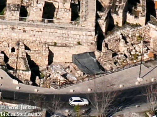 Jerusalem Aerial of Second Temple excavation. Photo by Ferrell Jenkins.