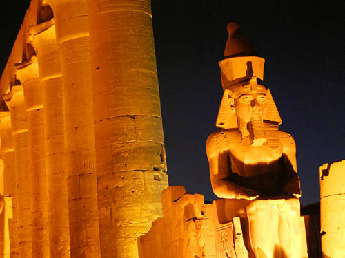 Court of Rameses II in the Luxor Temple. Photo by Ferrell Jenkins.