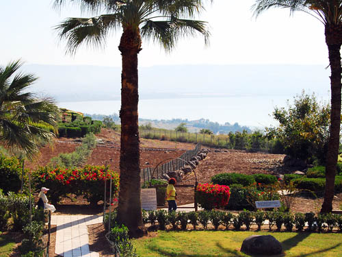 View east across the Sea of Galilee from Mount of Beatitudes. Photo by Ferrell Jenkins.
