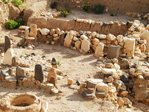 Middle Bronze Age cultic complex at Hazor. Photo by Ferrell Jenkins.