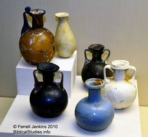 Perfume Bottles at Eretz Israel Museum at Tel Aviv University