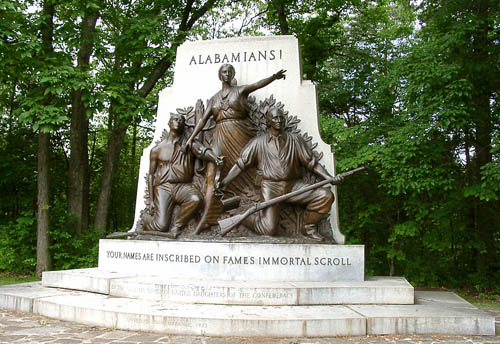 Honoring the Fallen from Alabama at Gettysburg. Photo by Ferrell Jenkins.