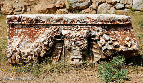From Augustan Imperial Sanctuary at Pisidian Antioch. Photo by Ferrell Jenkins.