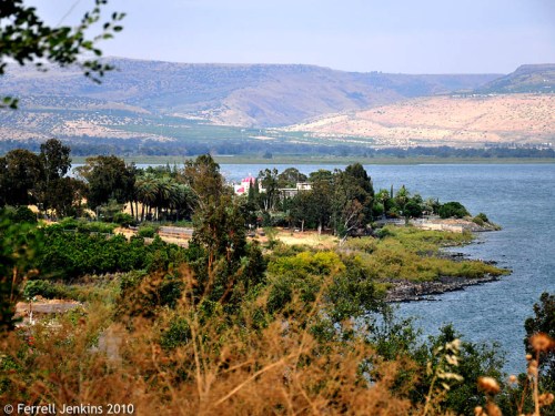 Capernaum from the Hill Above. Photo by Ferrell Jenkins.
