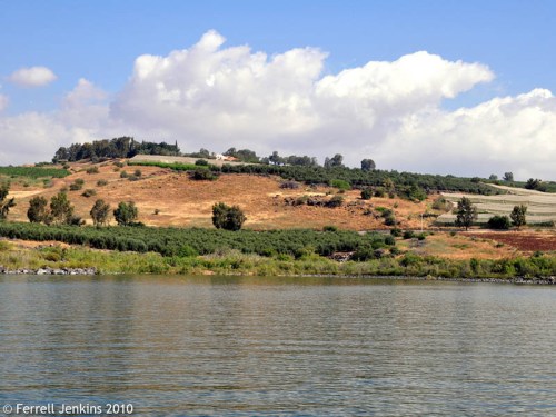 Cove of the Sower From the Sea of Galilee by Ferrell Jenkins.
