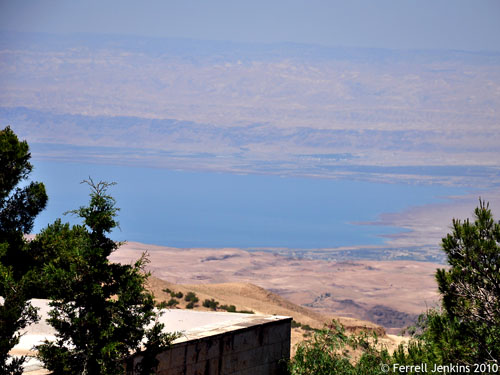The Dead Sea as seen from Mount Nebo. Photo by Ferrell Jenkins.