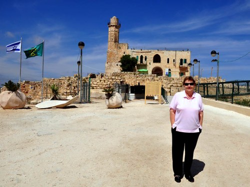 Elizabeth at Nebi Samwil. Photo by Ferrell Jenkins.