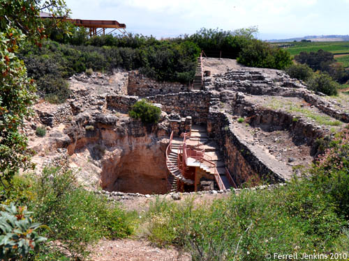 Iron Age Water System at Hazor. Photo by Ferrell Jenkins.