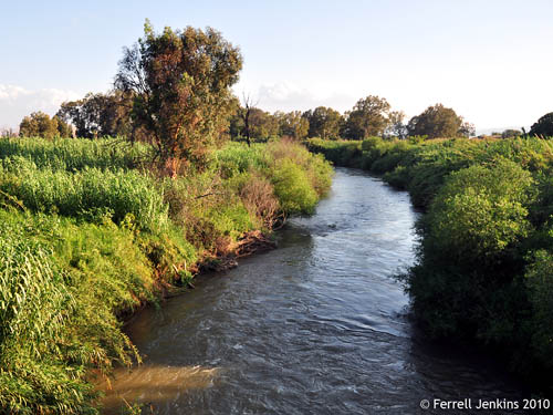 Jordan River north of the Sea of Galilee. Photo by Ferrell Jenkins.