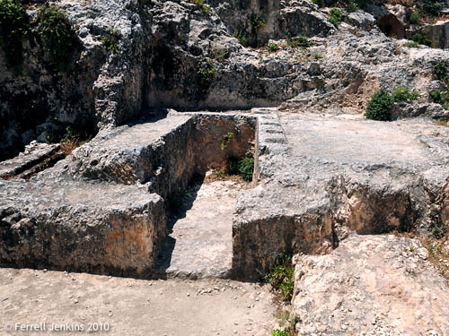 Ketef Hinnom Iron Age Tomb. Photo by Ferrell Jenkins.