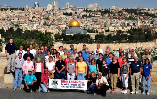 Bible Land Tour Group in Jerusalem - May 8, 2010.