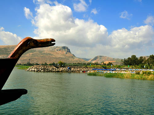 The Via Maris from the Sea of Galilee at Nof Ginosar. Photo by Ferrell Jenkins.