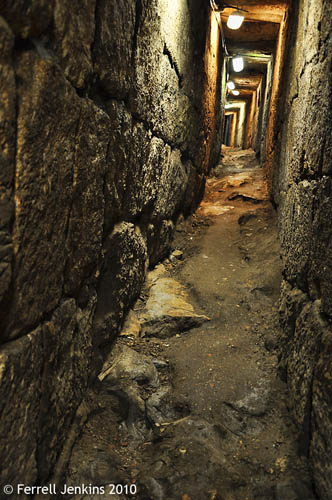 Roman Period Sewer in Jerusalem. Photo by Ferrell Jenkins.