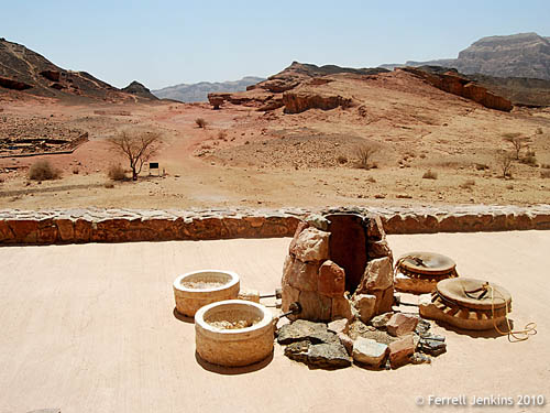 Copper smelting at Timna. Photo by Ferrell Jenkins.