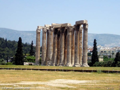 The Temple of Olympian Zeus in Athens. Photo by Ferrell Jenkins.