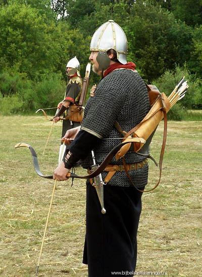 Archer from time of Seleucids. Photo by archer dressed as at the time of the Seleucids. Photo: JP van de Giessen.
