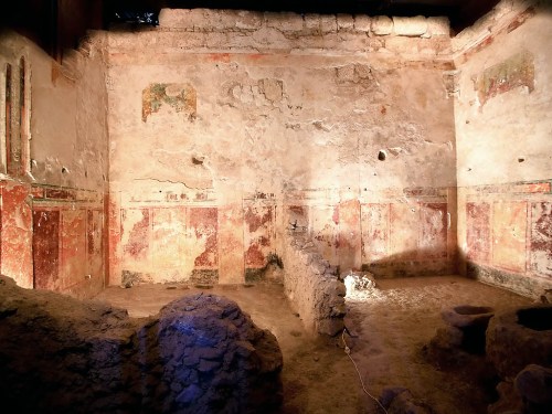 Herodium royal box. Photo by Tal Rogovski, Hebrew University.