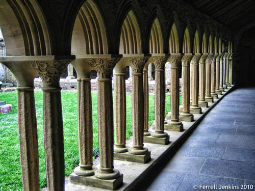 Columns on the Isle of Iona, Scotland. Photo by Ferrell Jenkins.