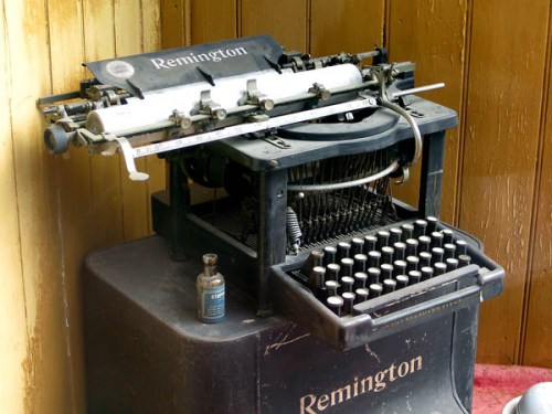 Typewriter at Ulster-American Folk Park