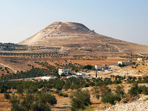 The Herodium from the north. Photo by Ferrell Jenkins, Aug. 23, 2008.