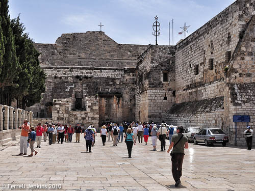 Exterior of the Church of the Nativity, Bethlehem. Photo by Ferrell Jenkins.