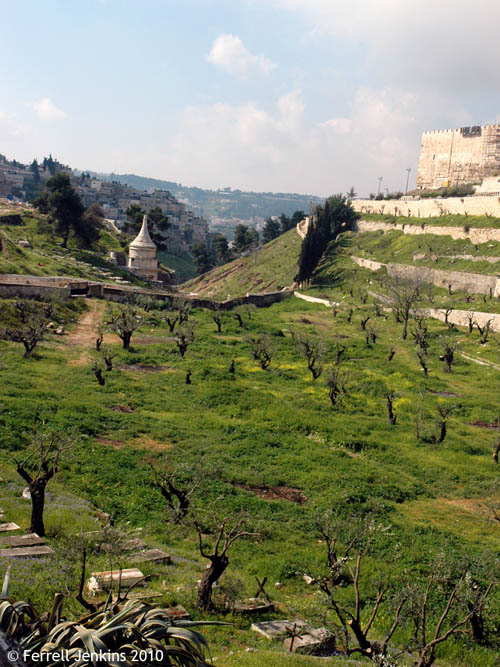 Kidron Valley looking South. Photo by Ferrell Jenkins.