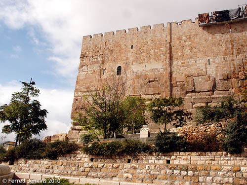 Southeast corner of Temple Mount enclosure. Photo by Ferrell Jenkins.