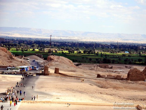The Nile Valley from the Temple of Queen Hatsheput. Photo by Ferrell Jenkins.