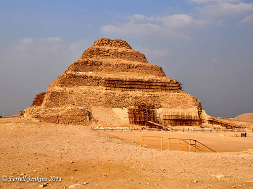 Step Pyramid of Zoser at Saqqara. Photo by Ferrell Jenkins.