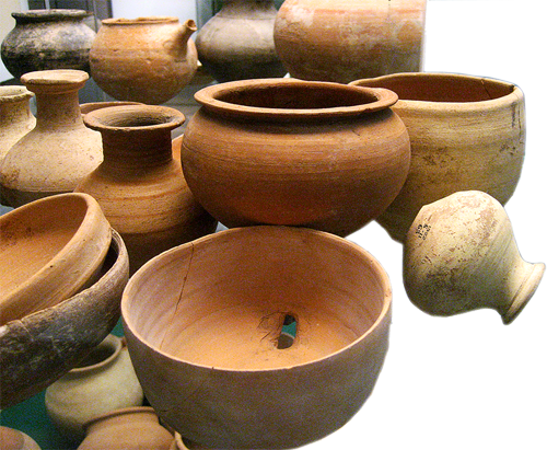 Pottery found near Carchemish between 1911-1914. Photo by Ferrell Jenkins.