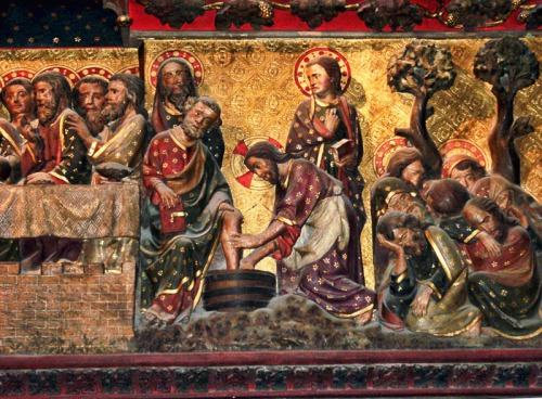 Wood carving of Last Week of Jesus in Notre Dame. Photo by Ferrell Jenkins.