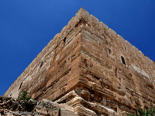 The southeast corner of the temple precinct. Photo by Ferrell Jenkins.