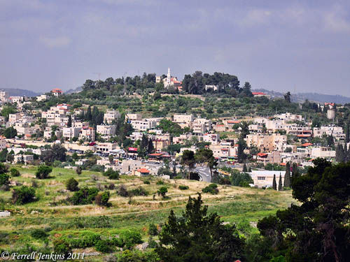 Abu Ghosh and the site of Kiriath Jearim. This is where the Ark of the Covenant rested for 20 years until David took it to Jerusalem. Photo by Ferrell Jenkins.