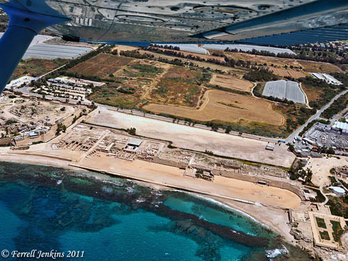 Caesarea amphitheater (hippodrome). Photo by Ferrell Jenkins.
