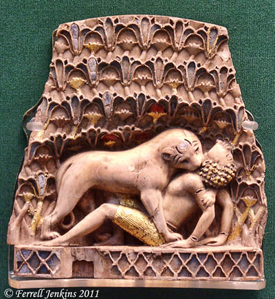 Assyrian Nimrud Ivory in British Museum. Photo by Ferrell Jenkins.