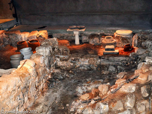 The Burnt House in the Jewish Quarter of Jerusalem. Photo by Ferrell Jenkins.