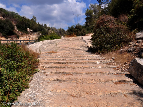 Roman Road 4.2 km west of Mata on Hwy 375. South side of road. Photo by Ferrell Jenkins.