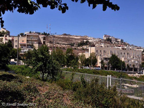 Gibeah of Saul (Tel el-Ful) from the east. Photo by Ferrell Jenkins.