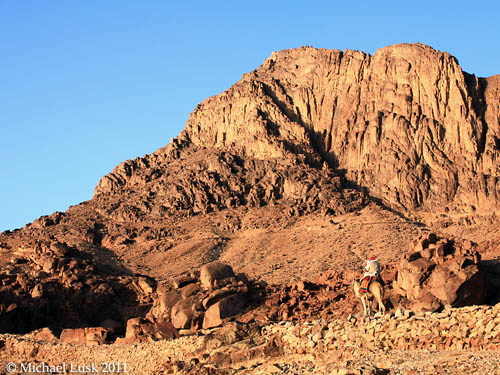 Jebel Musa, traditional Mount Sinai. Photo by Michael Lusk.