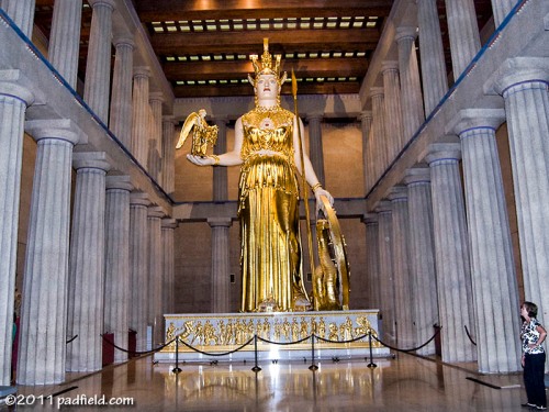 Athena in the Parthenon in Nashville, Tennessee. Photo by David Padfield.