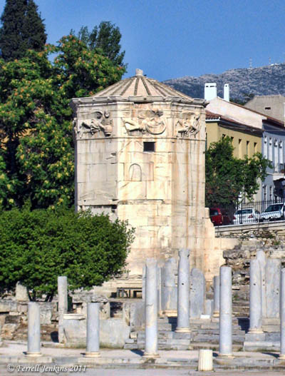 Tower of the Winds in the Roman Forum of Athens. Photo by Ferrell Jenkins.