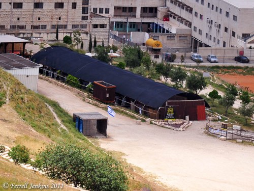 View from Mount Scopus of the Temple Mount Sifting Project building. Photo by Ferrell Jenkins.