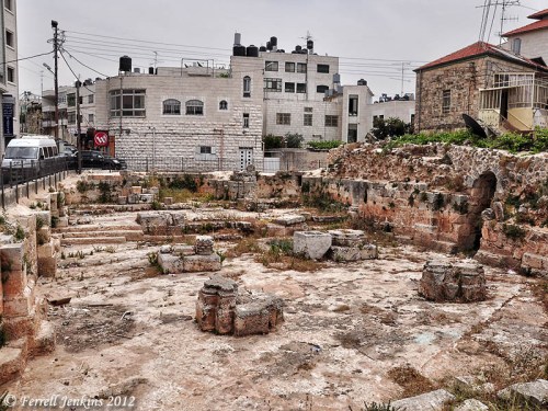 Ruins of the medieval church in El Bireh. Photo by Ferrell Jenkins.