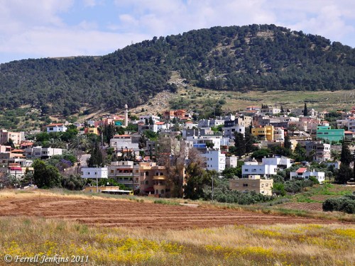 The Village of Nain on the north slope of the Hill of Moreh. Photo by Ferrell Jenkins.
