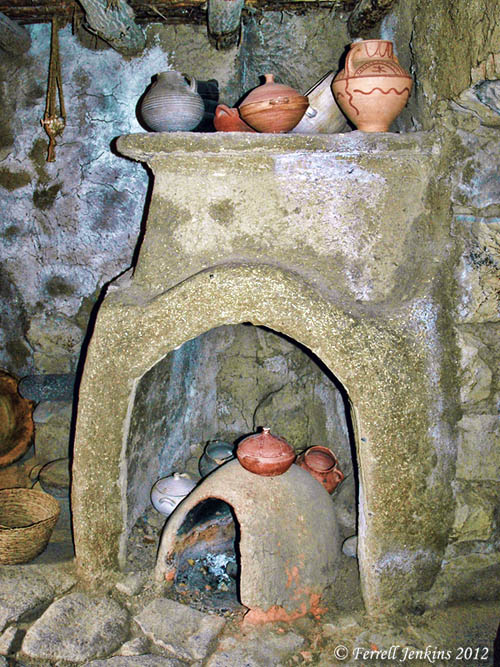 An oven inside a chimney at Qatzrin. Photo by Ferrell Jenkins.