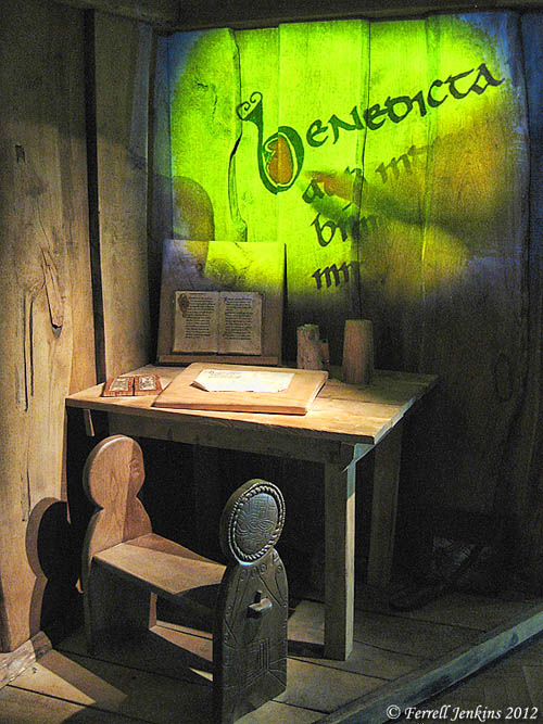 Scribe Exhibit at Glendalough, Ireland. Photo by Ferrell Jenkins.